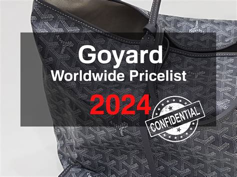 goyard bellechasse euro price|Goyard price list paris.